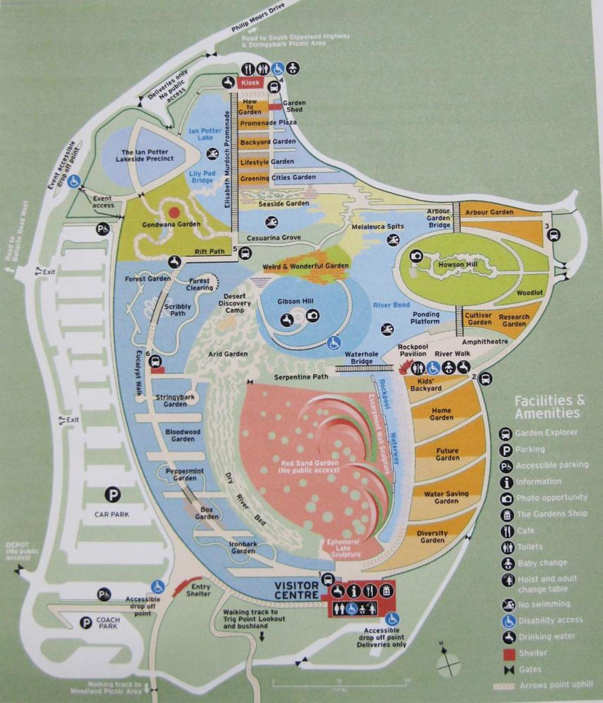 Кралската Ботаническа градина на картата