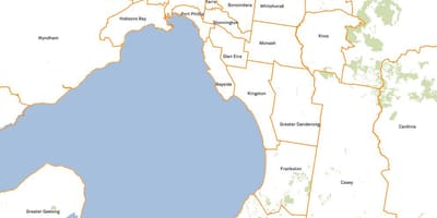 Карта съвета Мелбърн