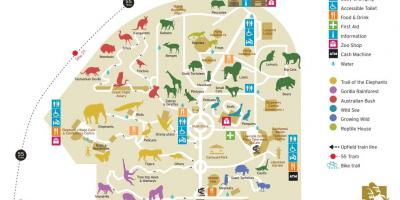 Карта зоопарка в Мелбърн