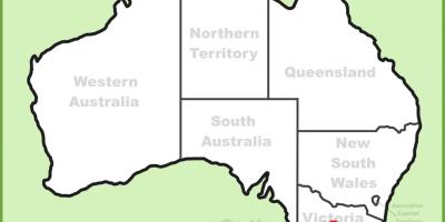 Карта Мелбърн, Австралия