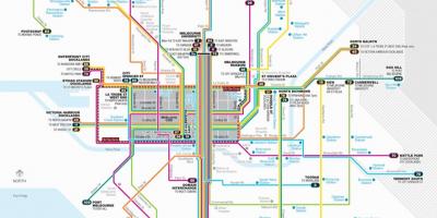 Трамвайната мрежа на Мелбърн картата