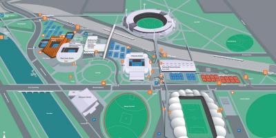 Олимпийски Мелбърн парк карта